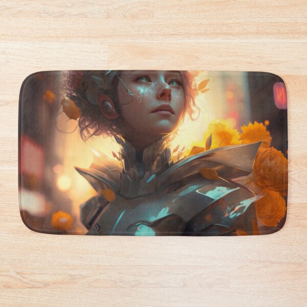 Item preview, Blooming in the Metropolis: A Girl Cyborg's Urban Oasis designed and sold by oanaunciuleanu.