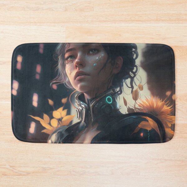 Item preview, Blooming in the Metropolis: A Girl Cyborg's Urban Oasis designed and sold by oanaunciuleanu.