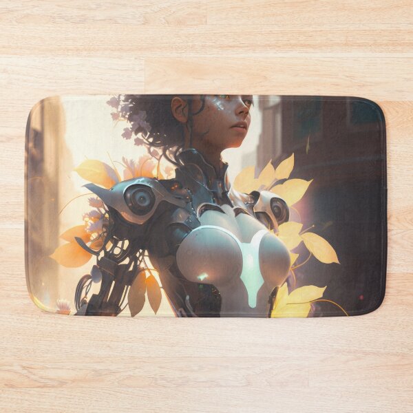 Item preview, Blooming in the Metropolis: A Girl Cyborg's Urban Oasis designed and sold by oanaunciuleanu.