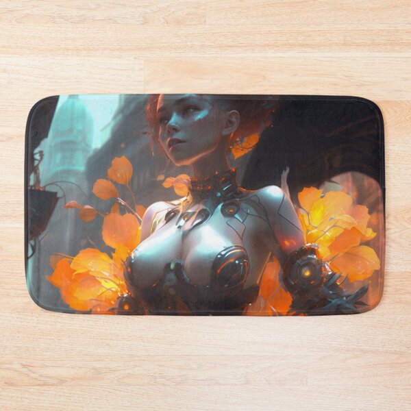 Item preview, Blooming in the Metropolis: A Girl Cyborg's Urban Oasis designed and sold by oanaunciuleanu.