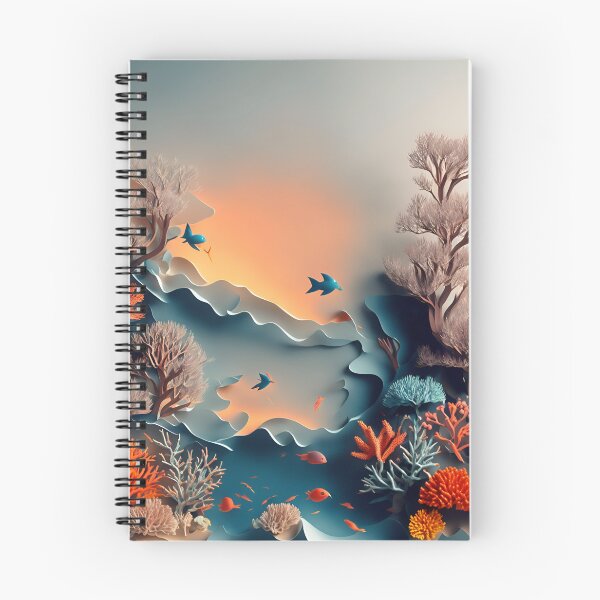 Item preview, Coral Reef in Paper art style designed and sold by FormFinder.