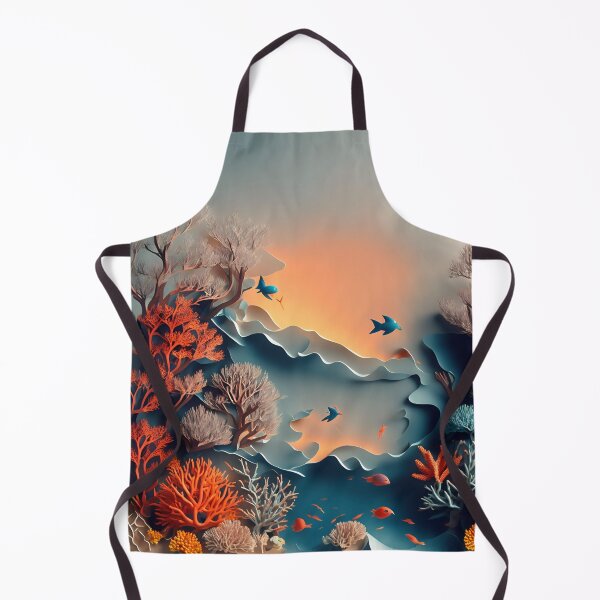 Item preview, Coral Reef in Paper art style designed and sold by FormFinder.