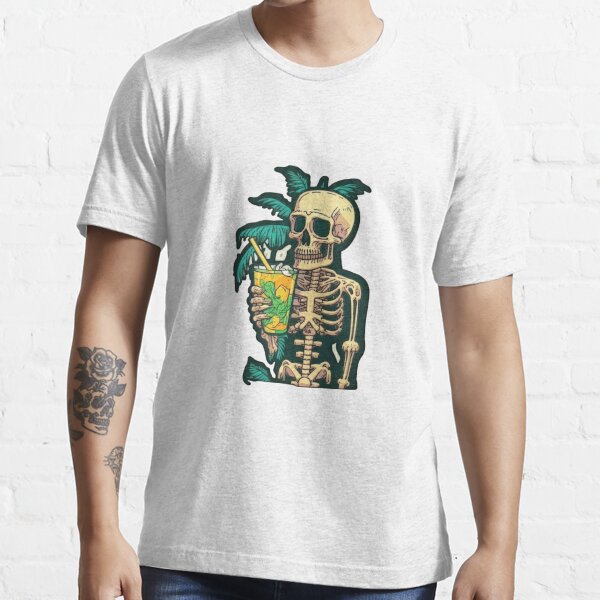 Skull Roses Love Men's Baseball Jersey, Gothic Smoke Skeleton