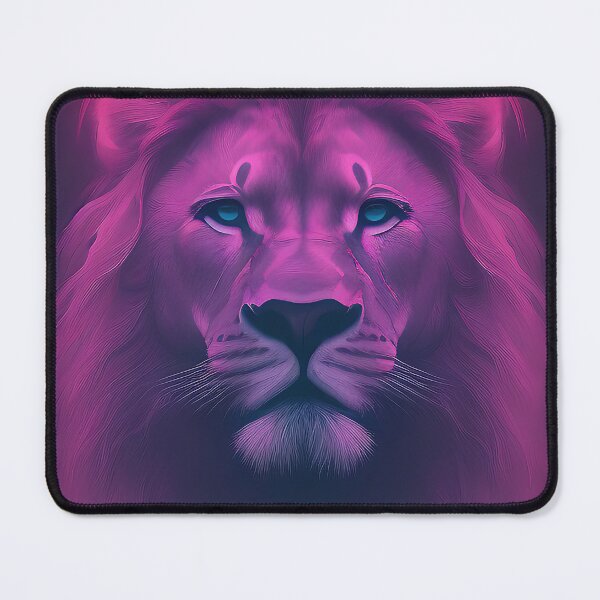 Item preview, Lion portrait, vaporwave style designed and sold by ChaosEdits.
