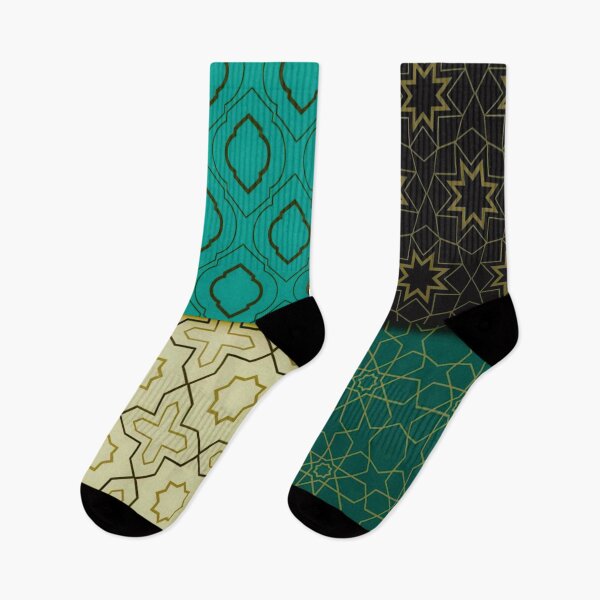 Item preview, square green black geometric pattern designed and sold by JD369.
