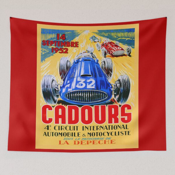 Item preview, CADOURS : Vintage 1952 Auto Racing Advertising Print designed and sold by posterbobs.