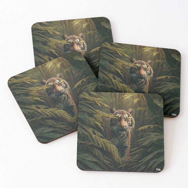 Item preview, THE TIGER'S STARE designed and sold by ArtbyRolleen.
