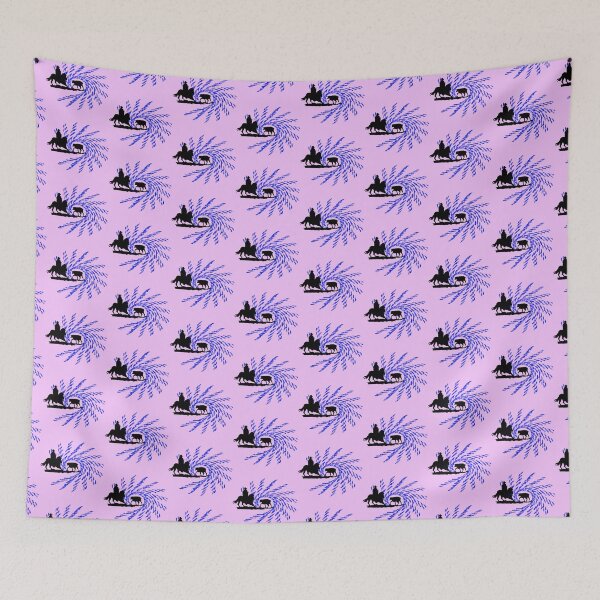 Item preview, Working Cow Horse Blue Swirl On Pink designed and sold by Stuffnthingz.