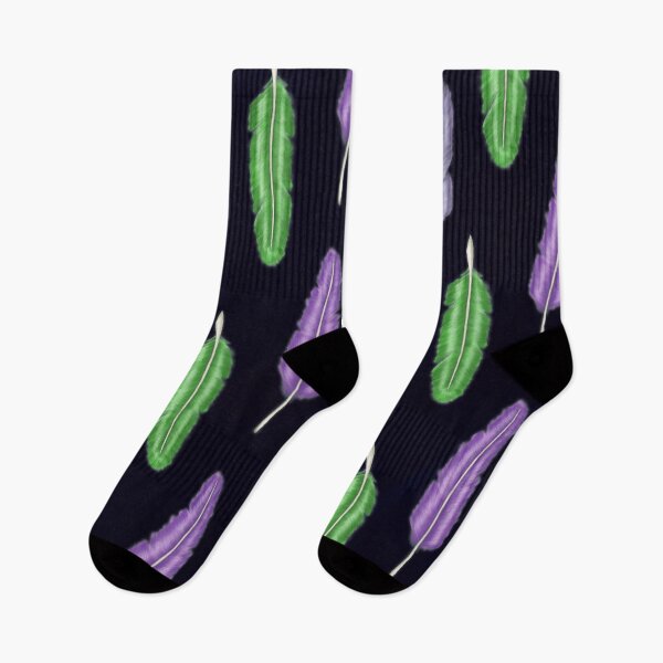 Item preview, Green and purple feathers designed and sold by MonikaSimona.