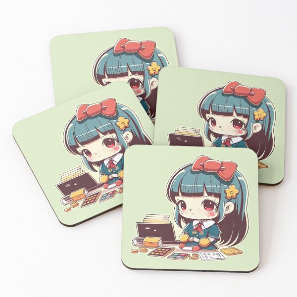 Item preview, Cute Bank Teller Girl Providing Efficient and Friendly Customer Service designed and sold by ultra-cute.