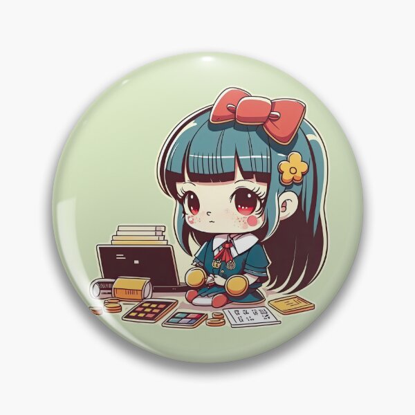 Item preview, Cute Bank Teller Girl Providing Efficient and Friendly Customer Service designed and sold by ultra-cute.