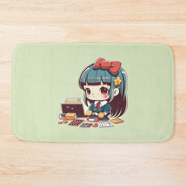 Item preview, Cute Bank Teller Girl Providing Efficient and Friendly Customer Service designed and sold by ultra-cute.