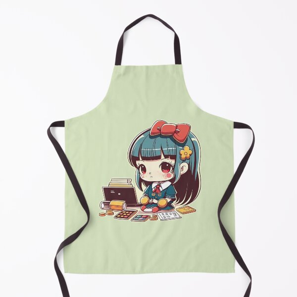 Item preview, Cute Bank Teller Girl Providing Efficient and Friendly Customer Service designed and sold by ultra-cute.
