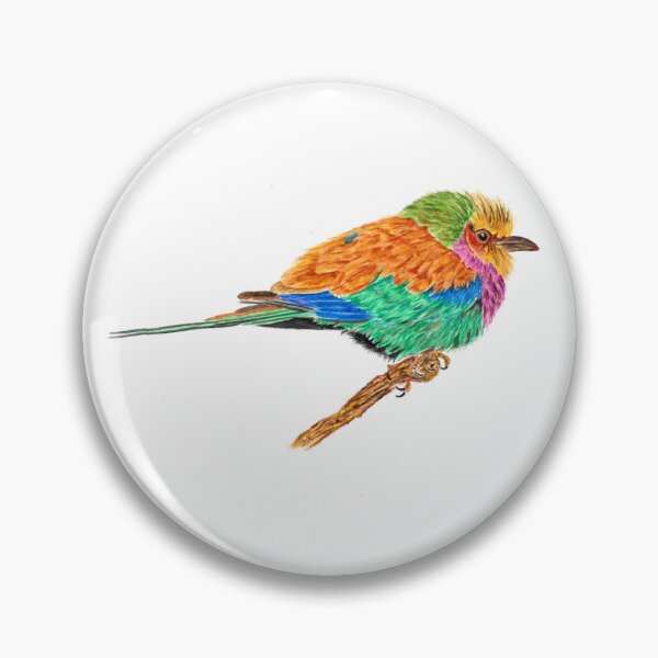 Item preview, Watercolour Lilac Breasted Roller designed and sold by BirdsNatureArt.