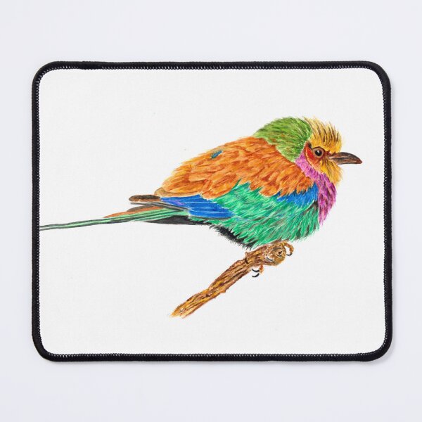 Item preview, Watercolour Lilac Breasted Roller designed and sold by BirdsNatureArt.