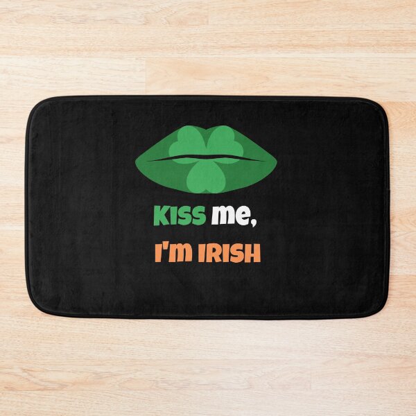 Item preview, St Patricks Day Green Lips Kiss me, I'm Irish designed and sold by FreeMind-Design.