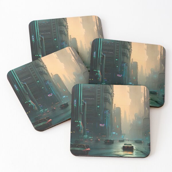 Item preview, Cyberpunk City Inspired By Beksinski designed and sold by Awokken.