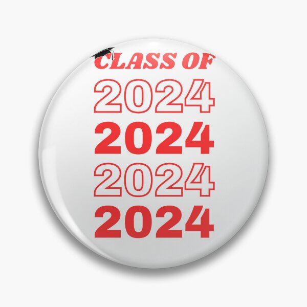 Item preview, Class of 2024 red designed and sold by AlloutApparel.