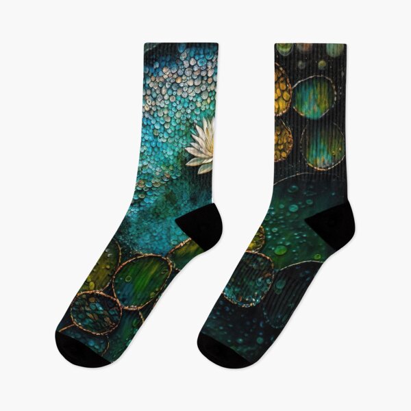 Item preview, A Garden in Dots: AI's Pointillism Depiction of a Japanese Oasis with Flowers designed and sold by XIX361ART.