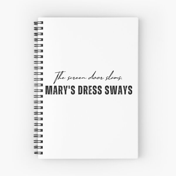 Item preview, White Mary's Dress Sways E-Street Band designed and sold by Jaclyn Johnston Manifest It!®.