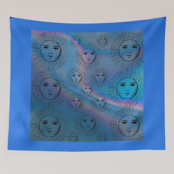 Item preview, Many Blue Faces With Rays designed and sold by TechLaughs.