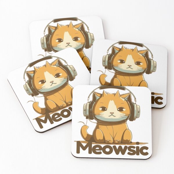 Item preview, Meowsic - Cat and Music designed and sold by Gomawidesigns.