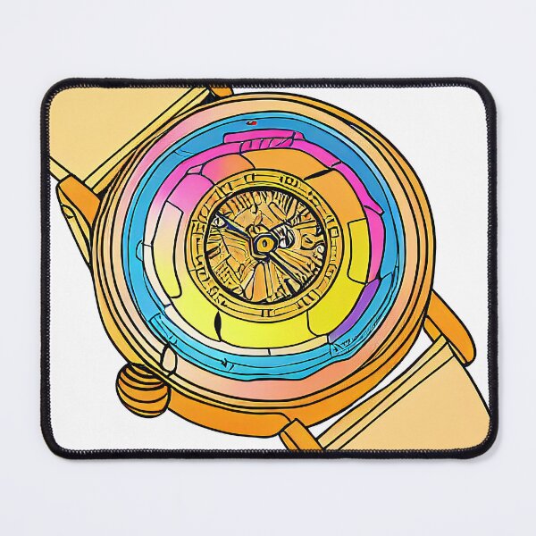 Item preview, Drawing colorful watch seamless background designed and sold by Flairh-Art.