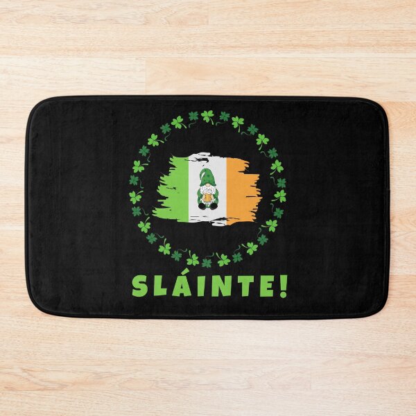 Item preview,  St Patricks Day Sláinte Irish Flag Circle Clover Leprechaun designed and sold by FreeMind-Design.