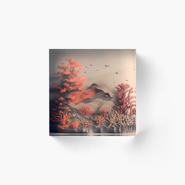Item preview, Coral Reef Dream in Paper art style designed and sold by FormFinder.