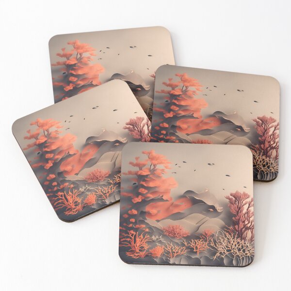 Item preview, Coral Reef Dream in Paper art style designed and sold by FormFinder.