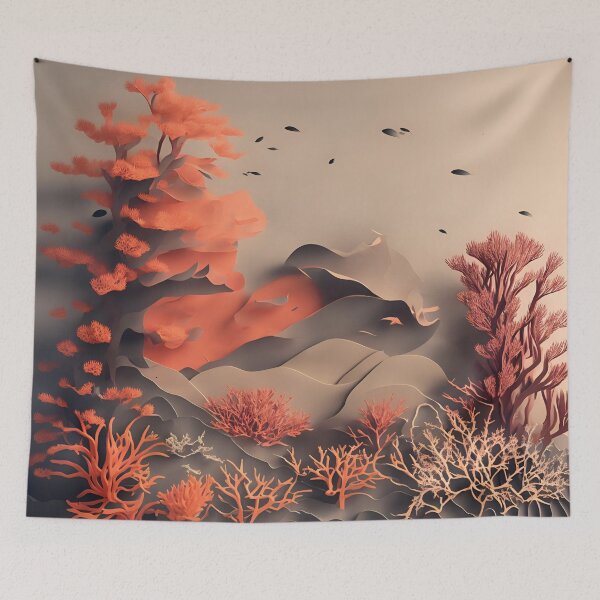 Item preview, Coral Reef Dream in Paper art style designed and sold by FormFinder.