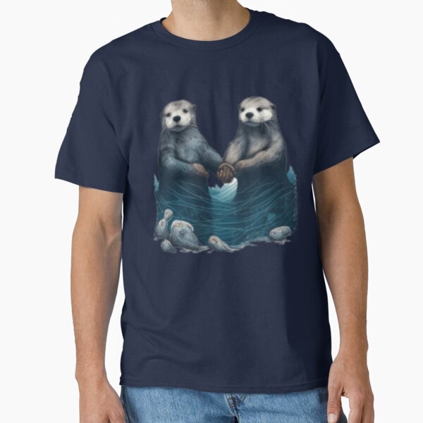 Artikel-Vorschau von Bedeutungsvolle Otter - Händchen haltende Otter, designt und verkauft von Unique-for-U.