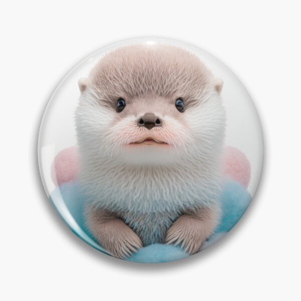 Item preview, Cotton Candy Otter Cute Otter Nursery designed and sold by DeRosa3DDesigns.