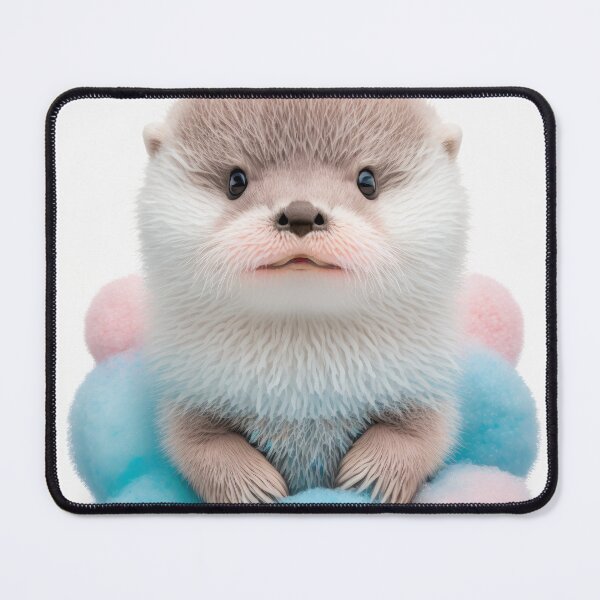 Item preview, Cotton Candy Otter Cute Otter Nursery designed and sold by DeRosa3DDesigns.