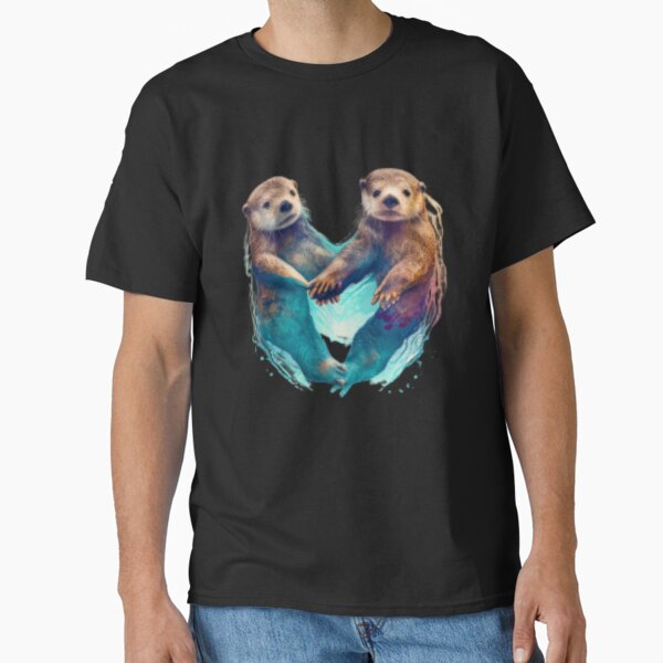 Artikel-Vorschau von Bedeutungsvolle Otter - Händchen haltende Otter, designt und verkauft von Unique-for-U.