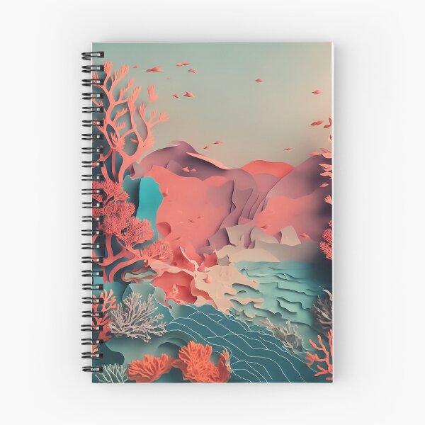 Item preview, Pink Coral Reef in Paper art style designed and sold by FormFinder.
