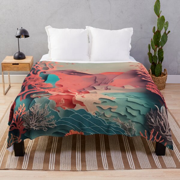 Item preview, Pink Coral Reef in Paper art style designed and sold by FormFinder.