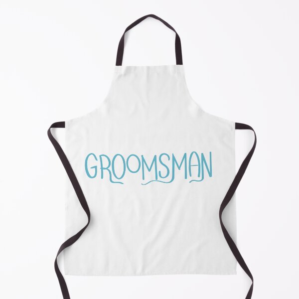 Item preview, Groomsman typography label blue designed and sold by chuckletuckle.