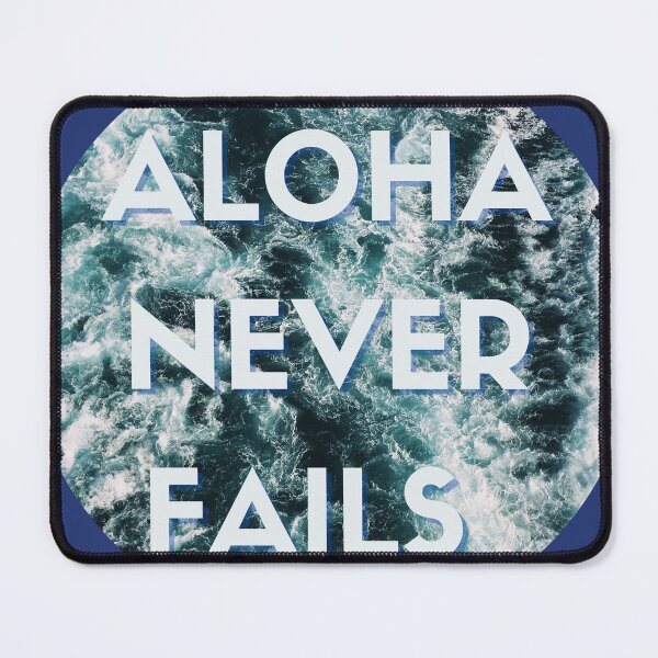 Item preview, aloha never fails hawaii ocean waves | blue aqua turquoise  designed and sold by maplunk.