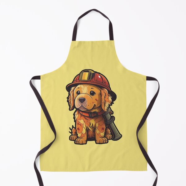Item preview, Cute golden retriever dog dressed as firefighter designed and sold by enemy01.