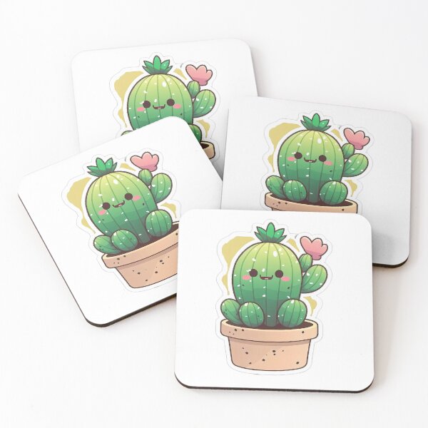 Item preview, Adorable Cartoon Cactus Character Design designed and sold by BHDesignCo.