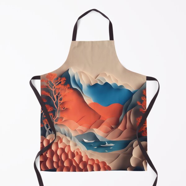 Item preview, Mountain View Dream in Paper art style designed and sold by FormFinder.
