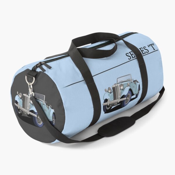 Item preview, Blue MG T-Type Classic British Sports Car travel bag designed and sold by Webazoot Industries - Car Art.