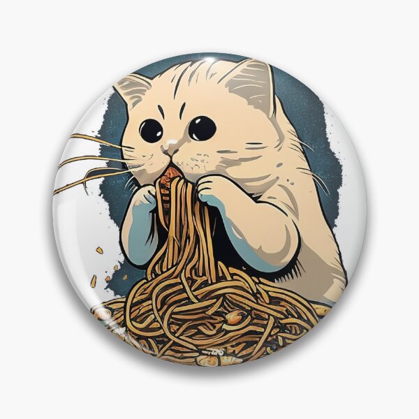 Item preview, Cat Eating Spaghetti, Cute  designed and sold by Coolea.