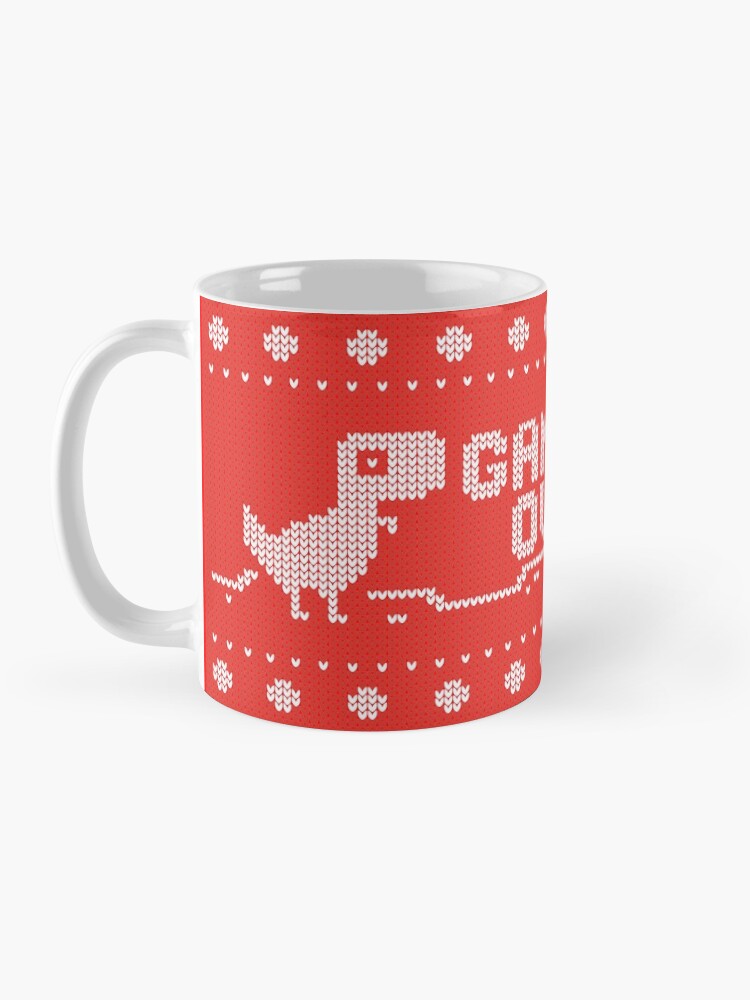 Vista alternativa de Taza Game Over of a dinosaur
