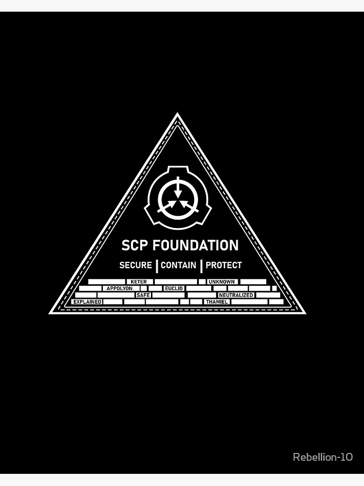 Lámina rígida for Sale con la obra « incluyendo el logo de la Fundación SCP»  de SCPillustrated