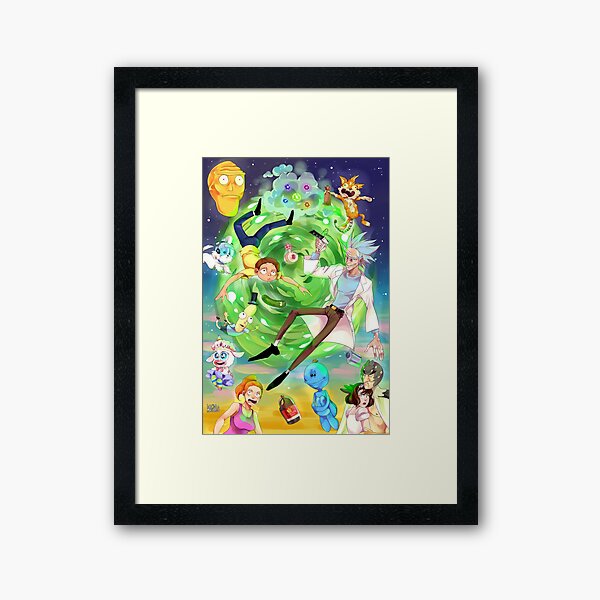 Rick and morty Framed Art Print
