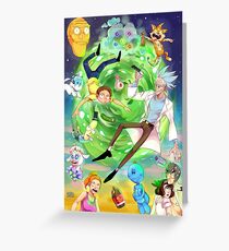 Rick and morty Greeting Card