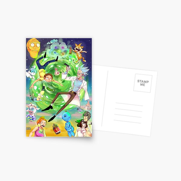 Rick and morty Postcard