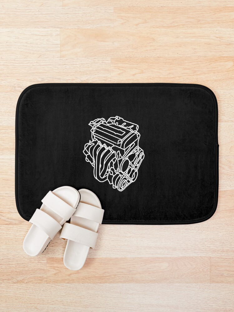 Thumbnail 1 of 6, Bath Mat, B16 engine designed and sold by AutoClub.